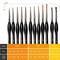VUDECO Black Detail Paint Brush Set - 12 Piece Miniature Paint Brushes Kit - Professional Mini Fine Paint Brushes Set